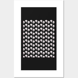 Black White Cow Pattern Posters and Art